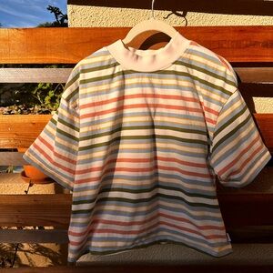 RVCA Women Short Sleeve T-Shirt Size M Multicolor